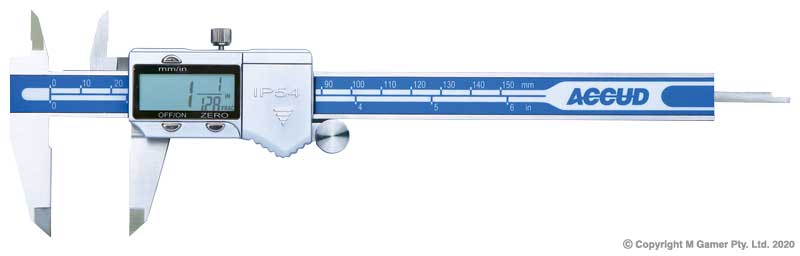 150mm Fractional Imperial & Metric IP54 Digital Caliper